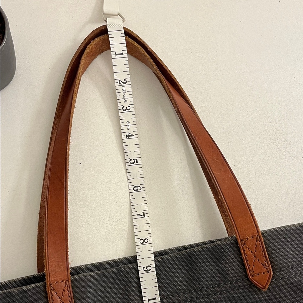 Madewell dark navy Tote with Brown leather Handles - Picture 14 of 16
